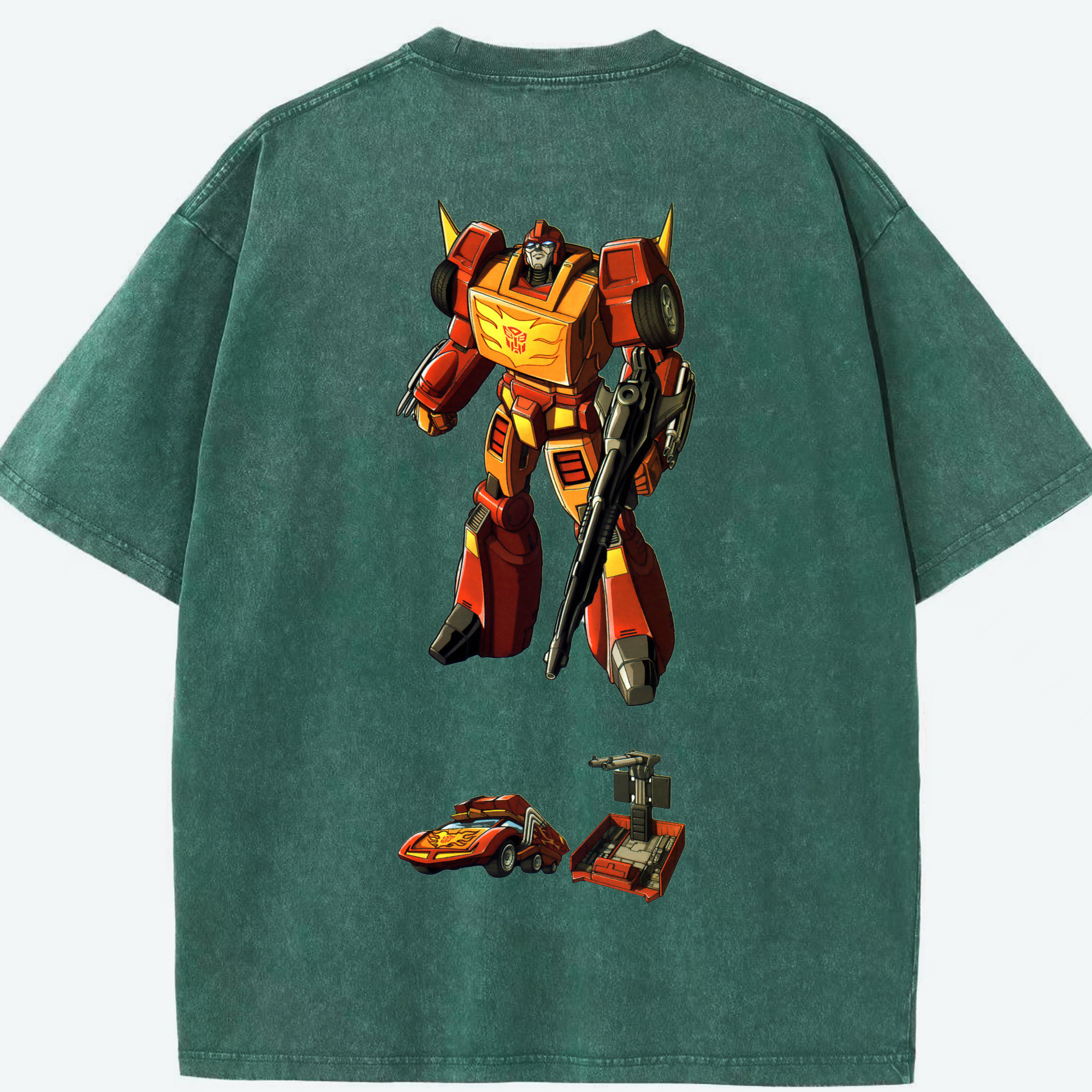 （画像用）  綿100% ヴィンテージ風 半袖Tシャツ（背面プリント）